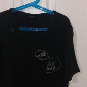 Soft oversized brandy tee